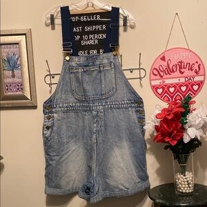 Cider Denim Overall Shorts Size 1XL